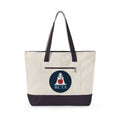 Canvas Zipper Tote Bag — RCTA Logo Casual Beach & Market Tote