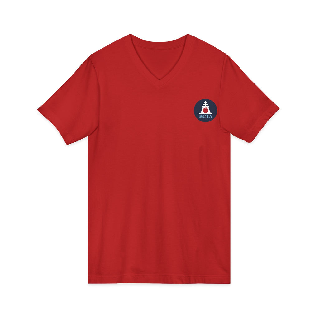 Unisex Jersey Short Sleeve V-Neck Tee